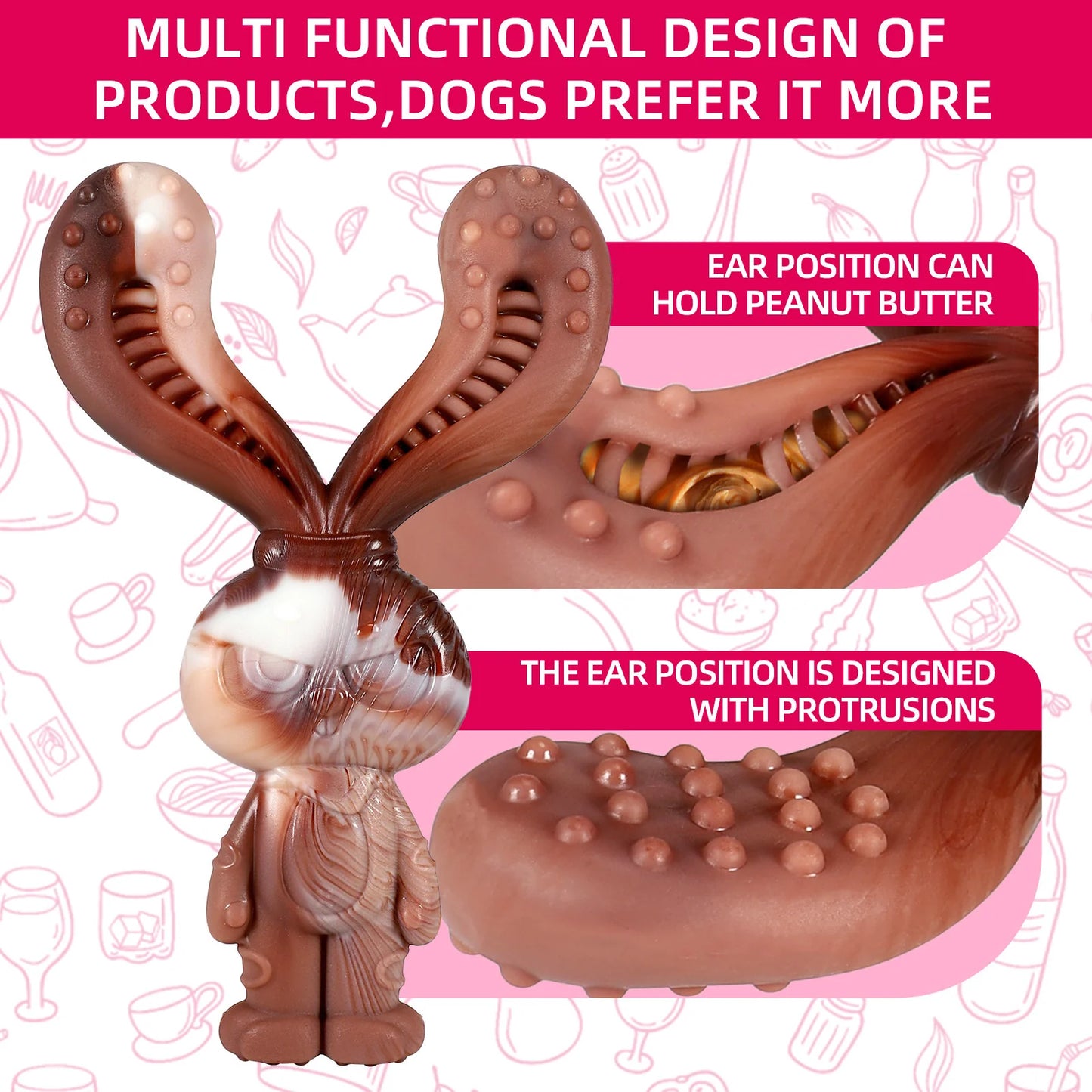 Petlori Animal Shapes Nylon Durable Dog Chew Toy