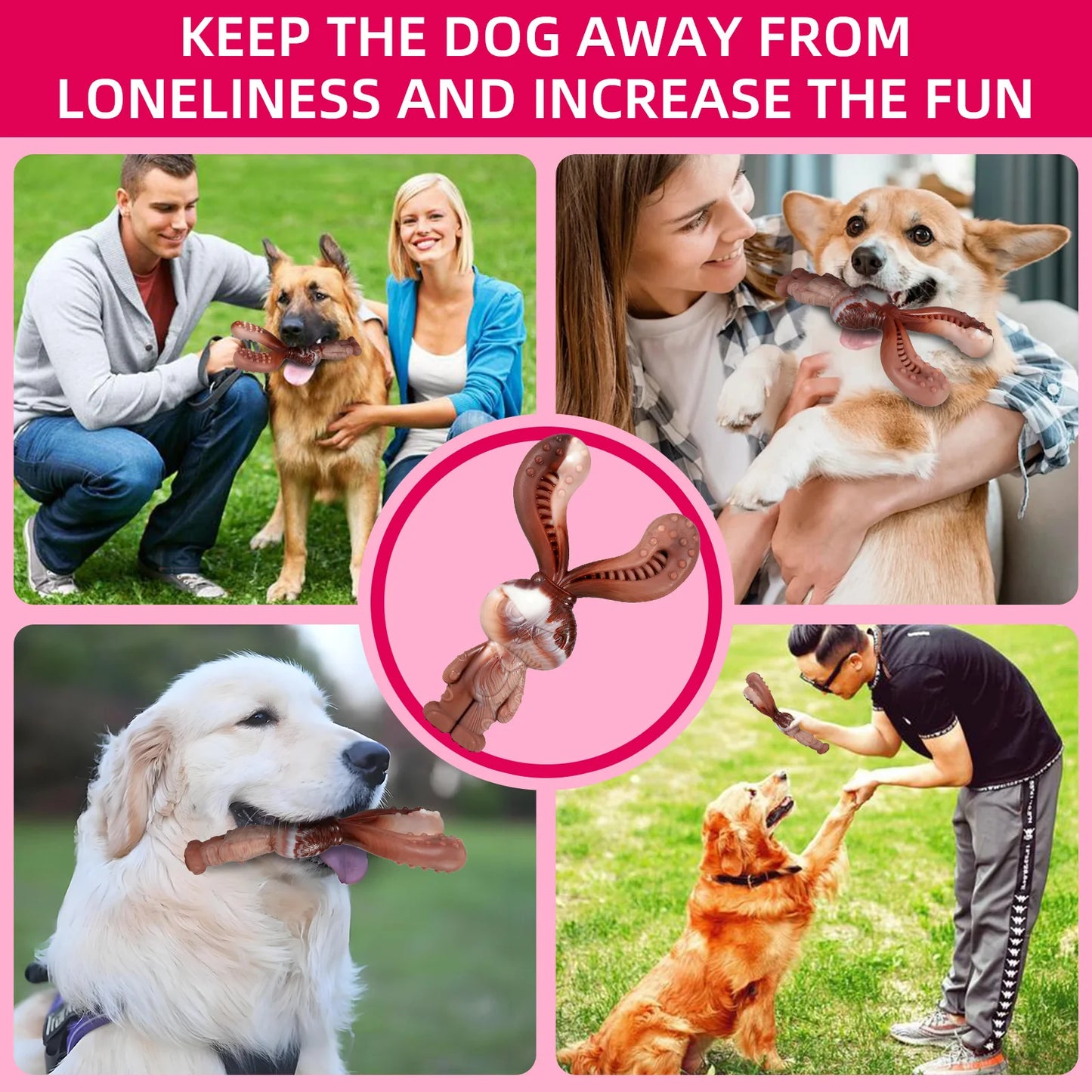 Petlori Animal Shapes Nylon Durable Dog Chew Toy