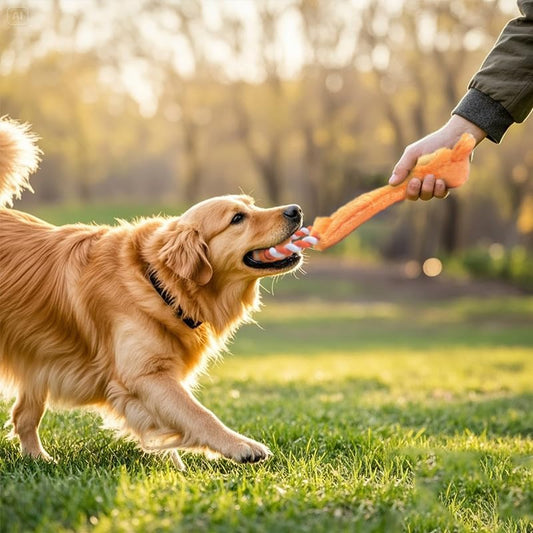 Petlori™ TrustyChew Tug Squeak Frog