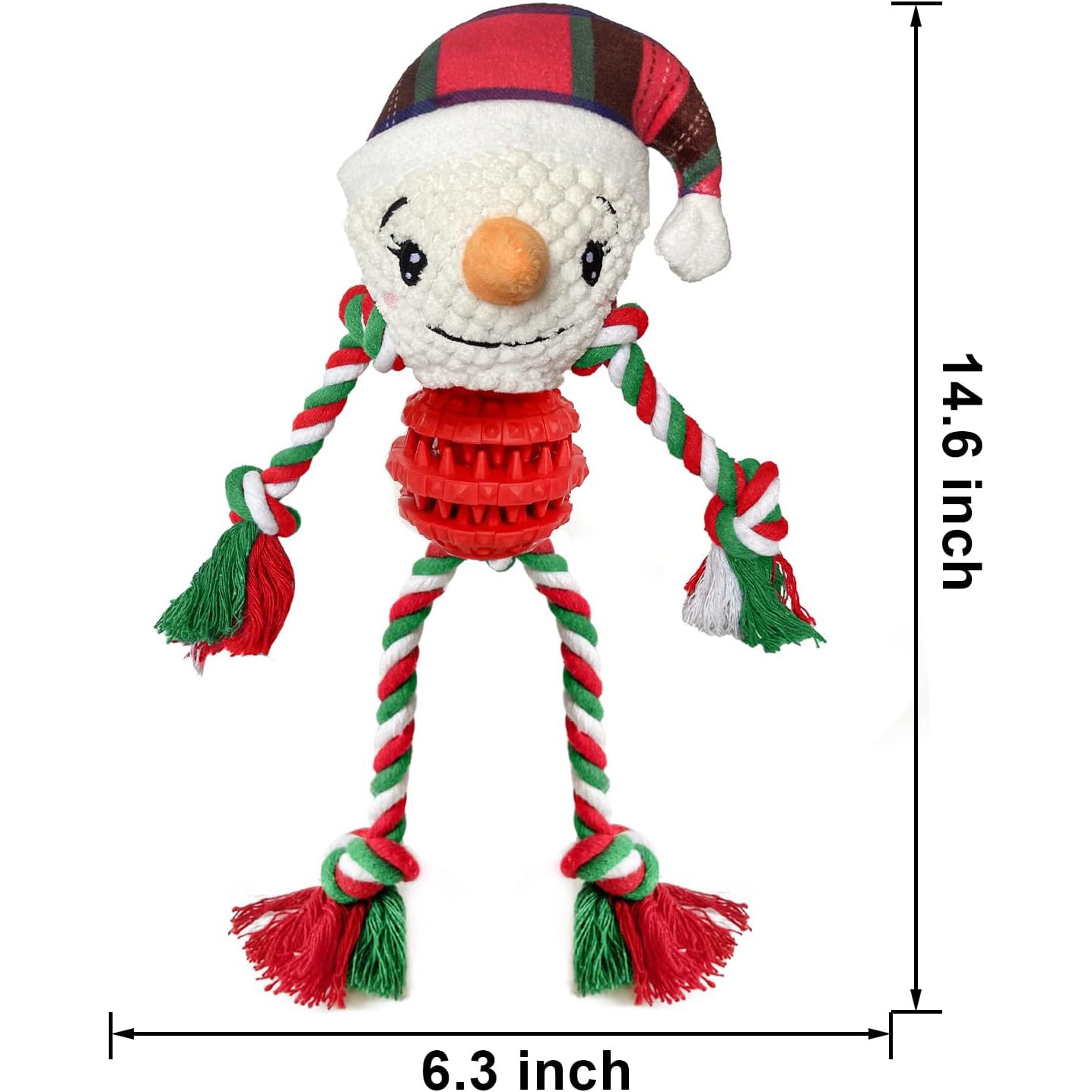 Petootsy™ ChewLine Christmas Snowman