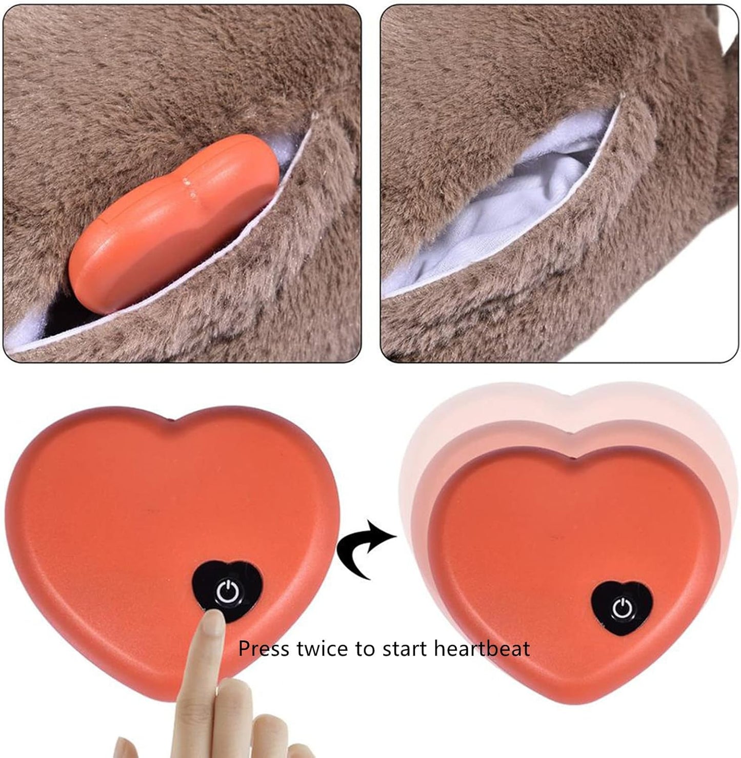 Petsume™ SoothBeat Heartbeat Bear