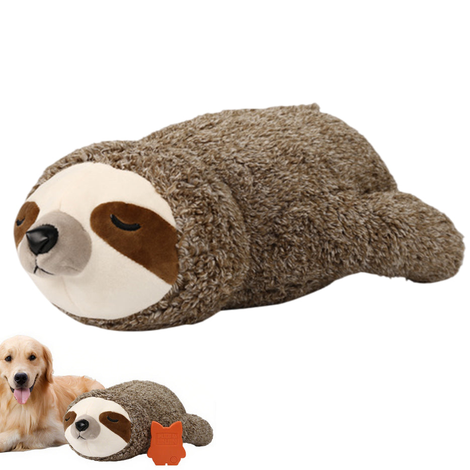 Petlori Sloth Dog Heartbeat Soothing Plush Toy