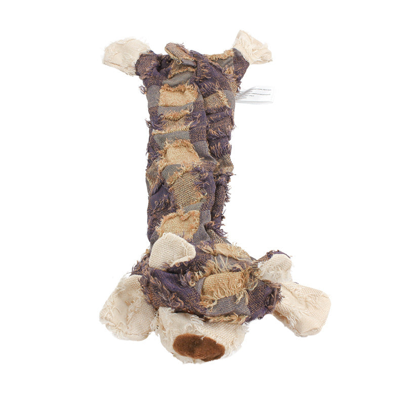 Petlori 20‘’ Beggar Bear Squeaker Chew Dog Toy