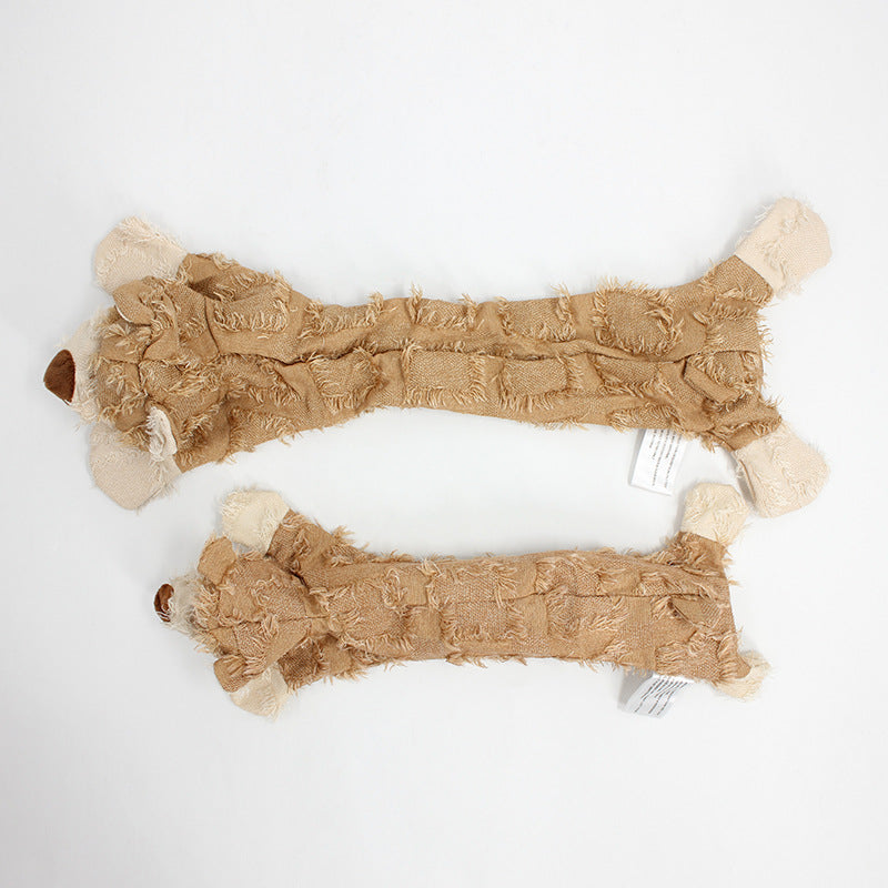 Petlori 20‘’ Beggar Bear Squeaker Chew Dog Toy