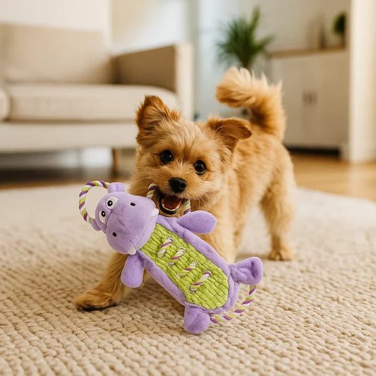 Petlori™ TrustyChew Knotted Hippo