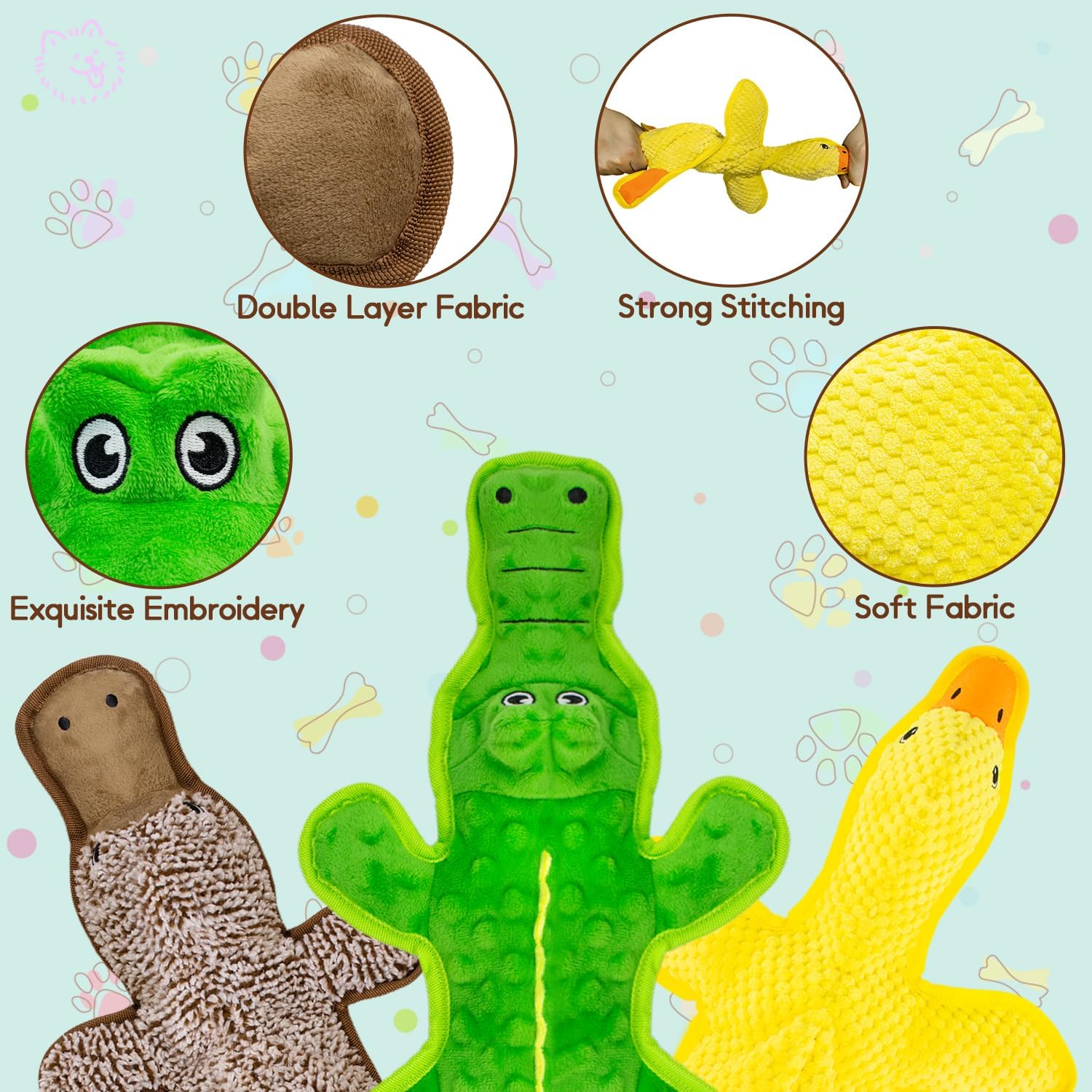 Petlori™ TrustyChew Platypus series