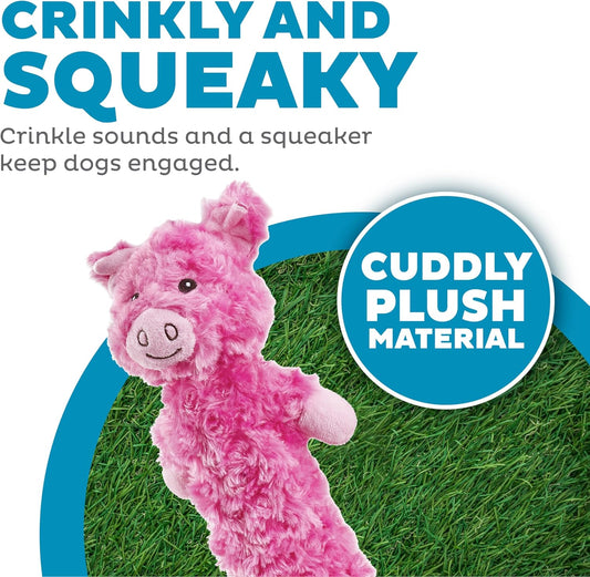 Petlori™ TrustyChew Drag Squeak Piggy 31.5''