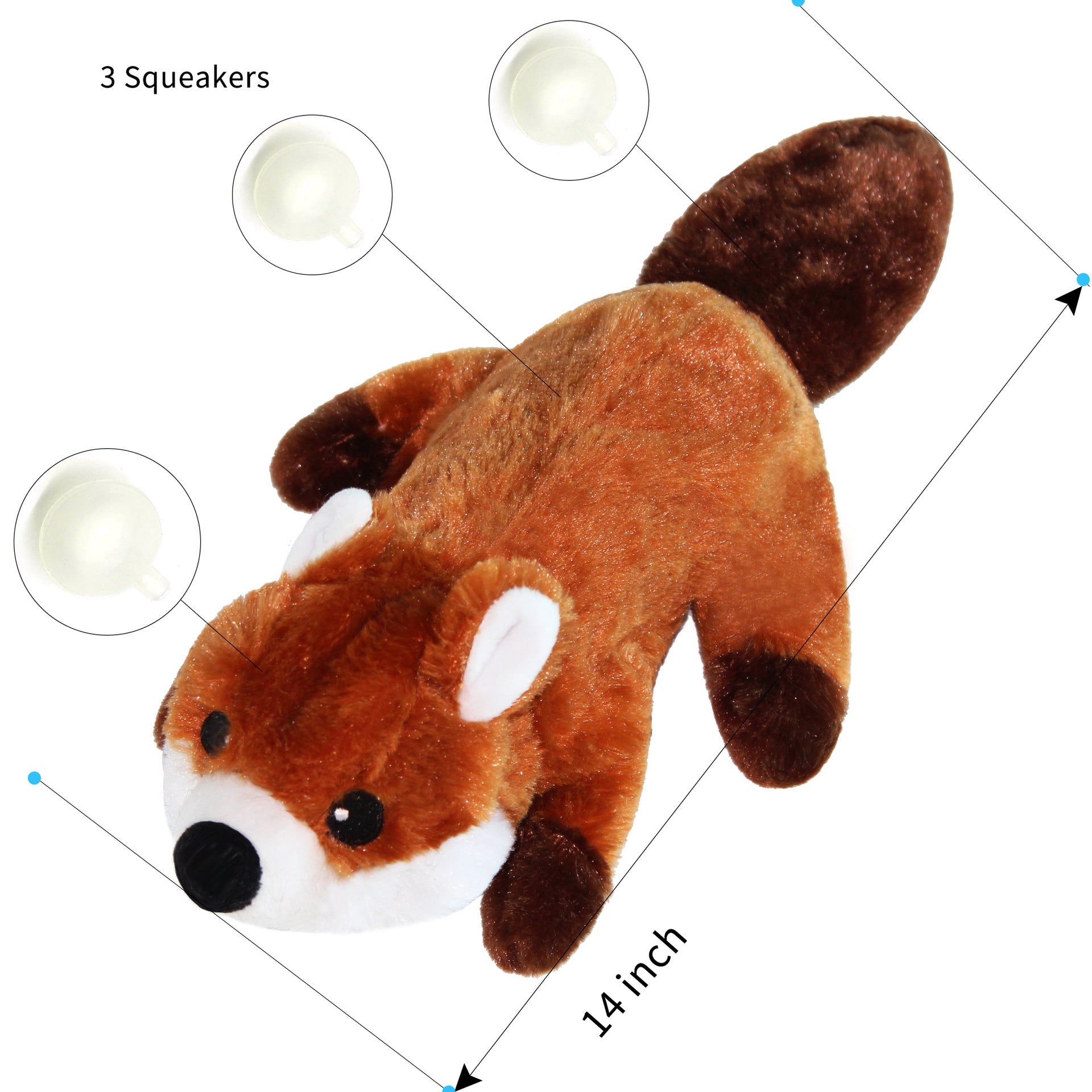 Petlori™ TrustyChew Plump Raccoon Series