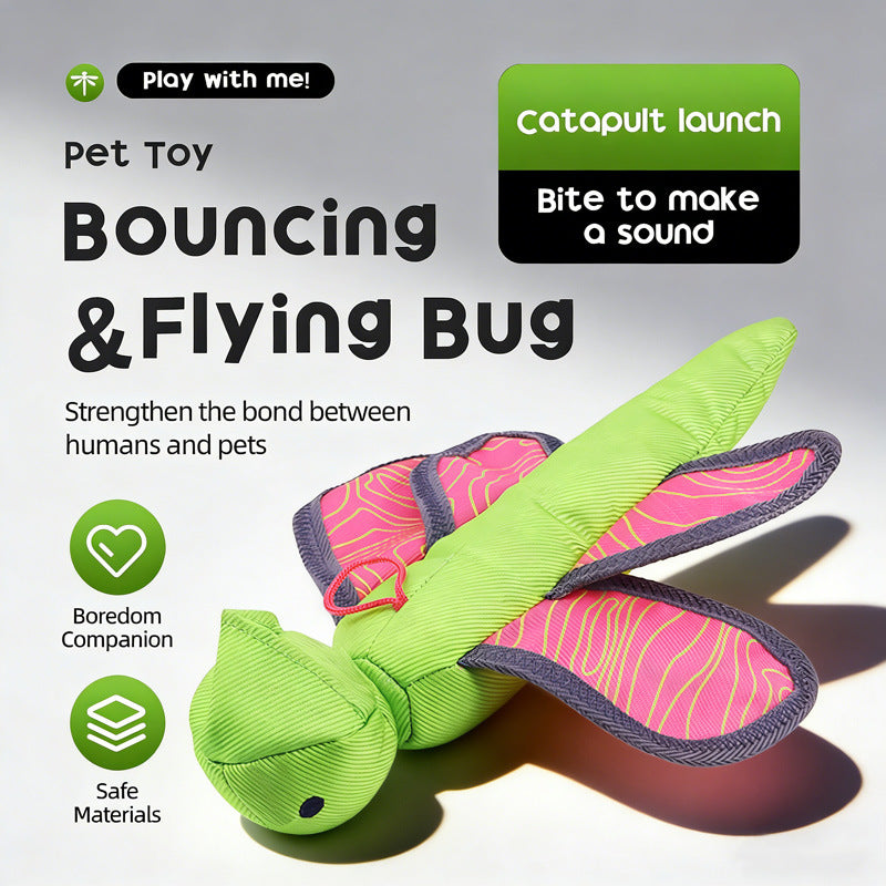 Petlori™ Flying Dog Toy with Rope Slingshot