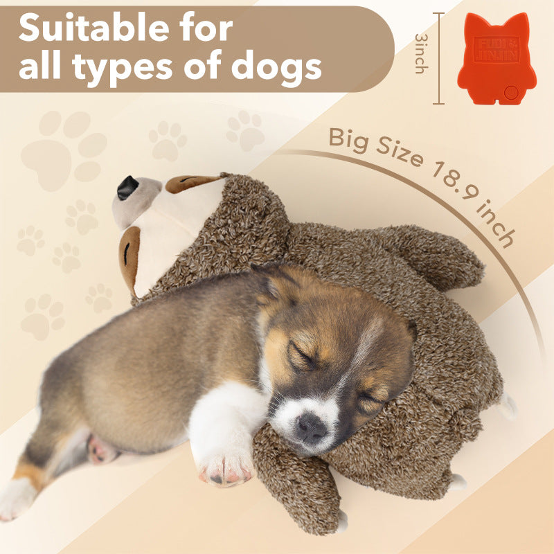 Petlori Sloth Dog Heartbeat Soothing Plush Toy