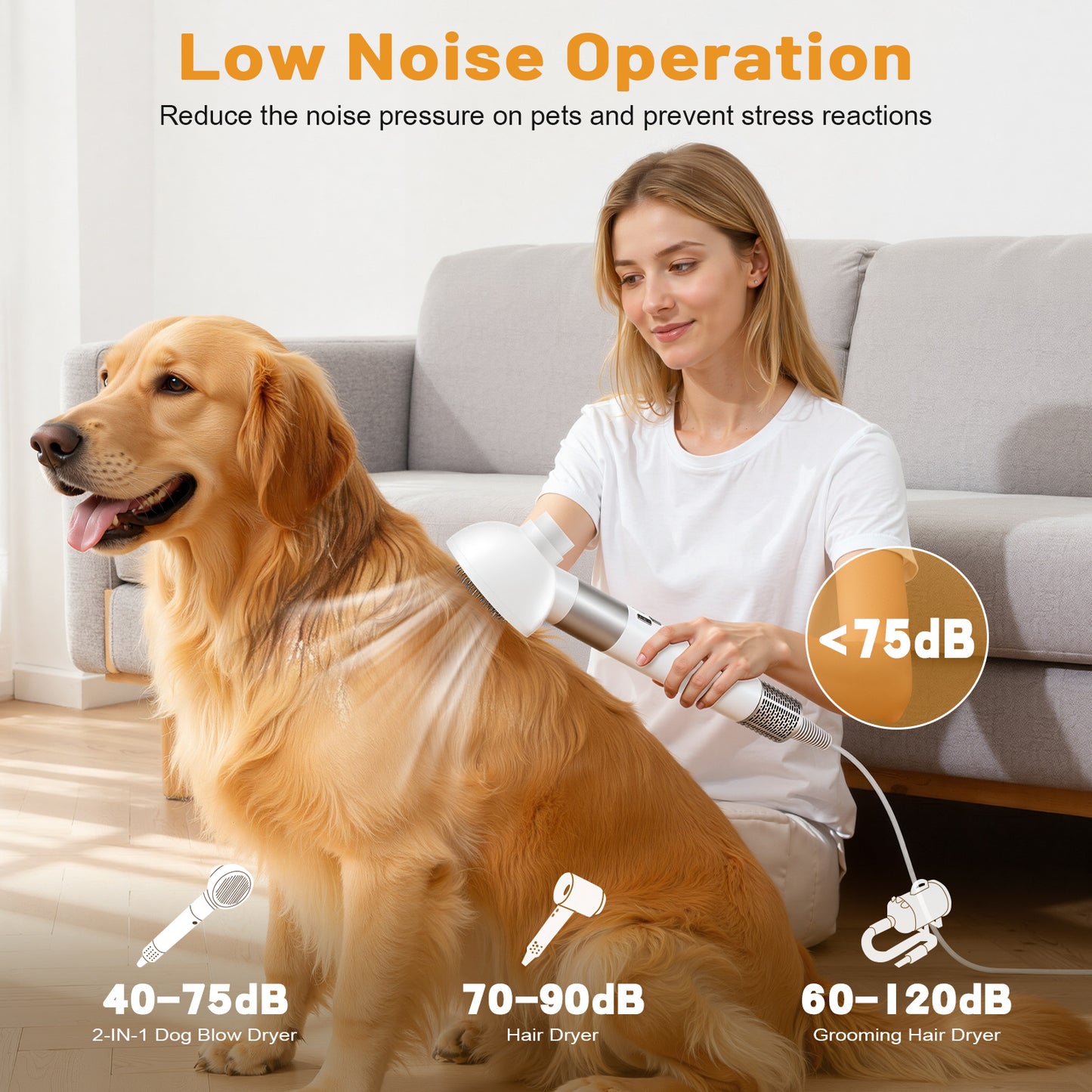 Petsume™2-in-1 Pet Hair Dryer & Grooming Brush