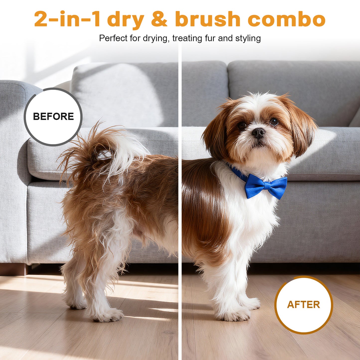 Petsume™2-in-1 Pet Hair Dryer & Grooming Brush