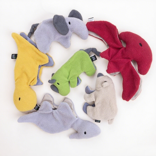 Petlori Dinosaur Dog Squeaky Chew Toys