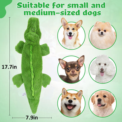 Petlori Crocodile Squeaky Dog Chews Toys